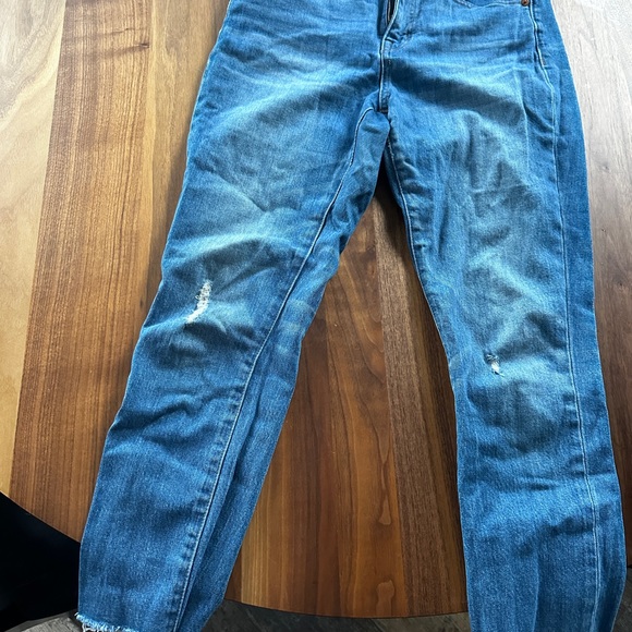 madewell high-rise slim boyjean distressed - Picture 3 of 9